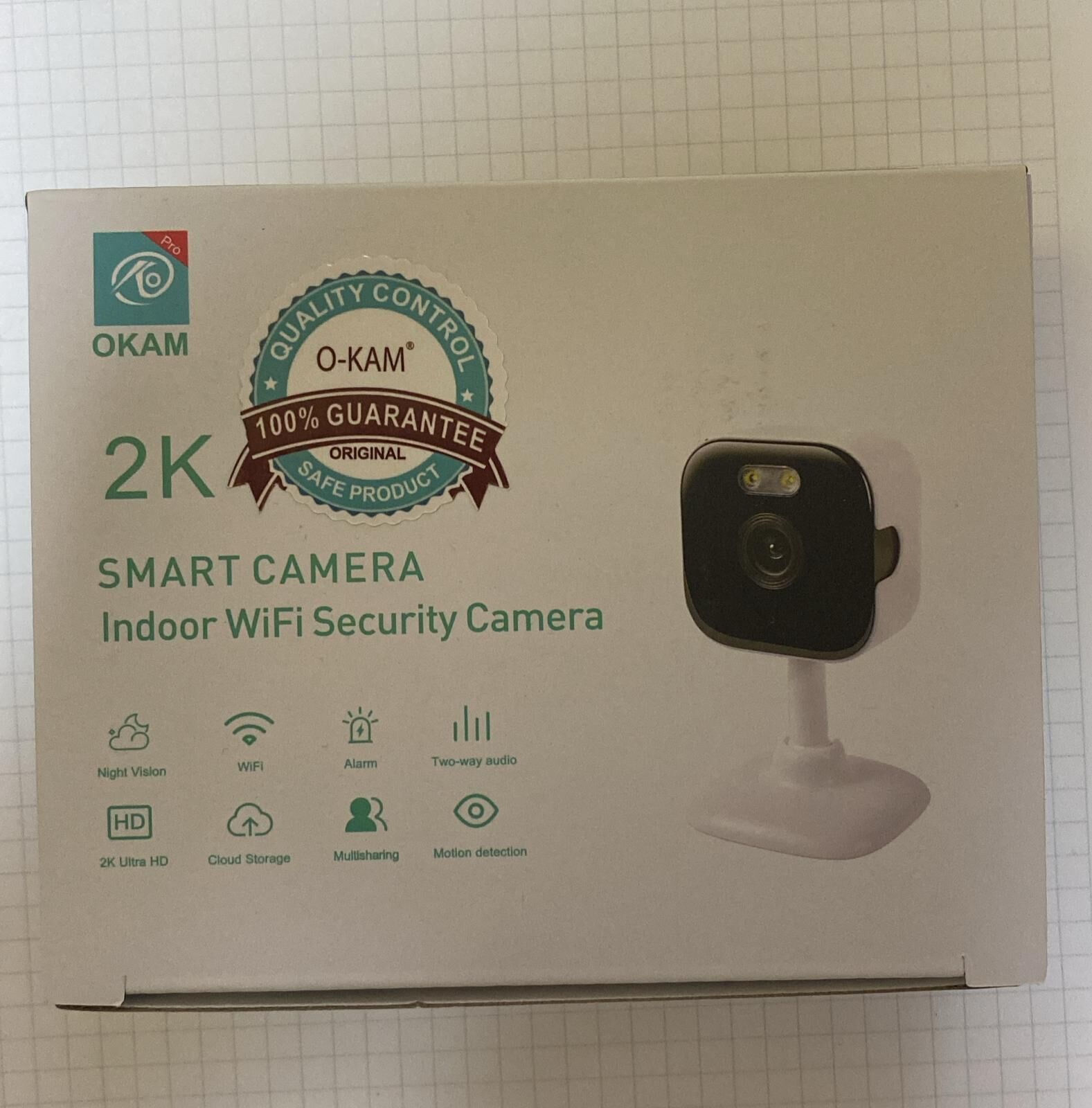 O-KAM 3031 5Mp Minik Wifi Kamera Mikrofon+Hoparlör+Işık