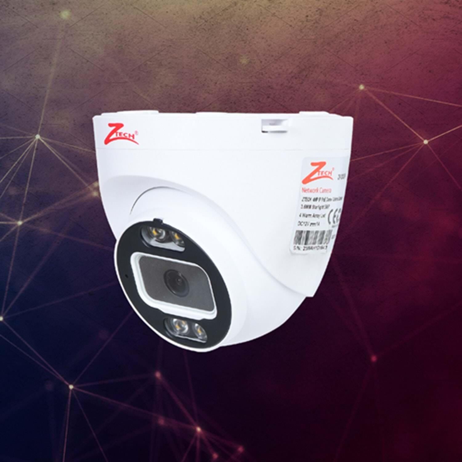 ZTECH ZR-2025 AHD 2MP PLASTİC DOME COLOVRU FUHAN WİTH MİC 2.8MM