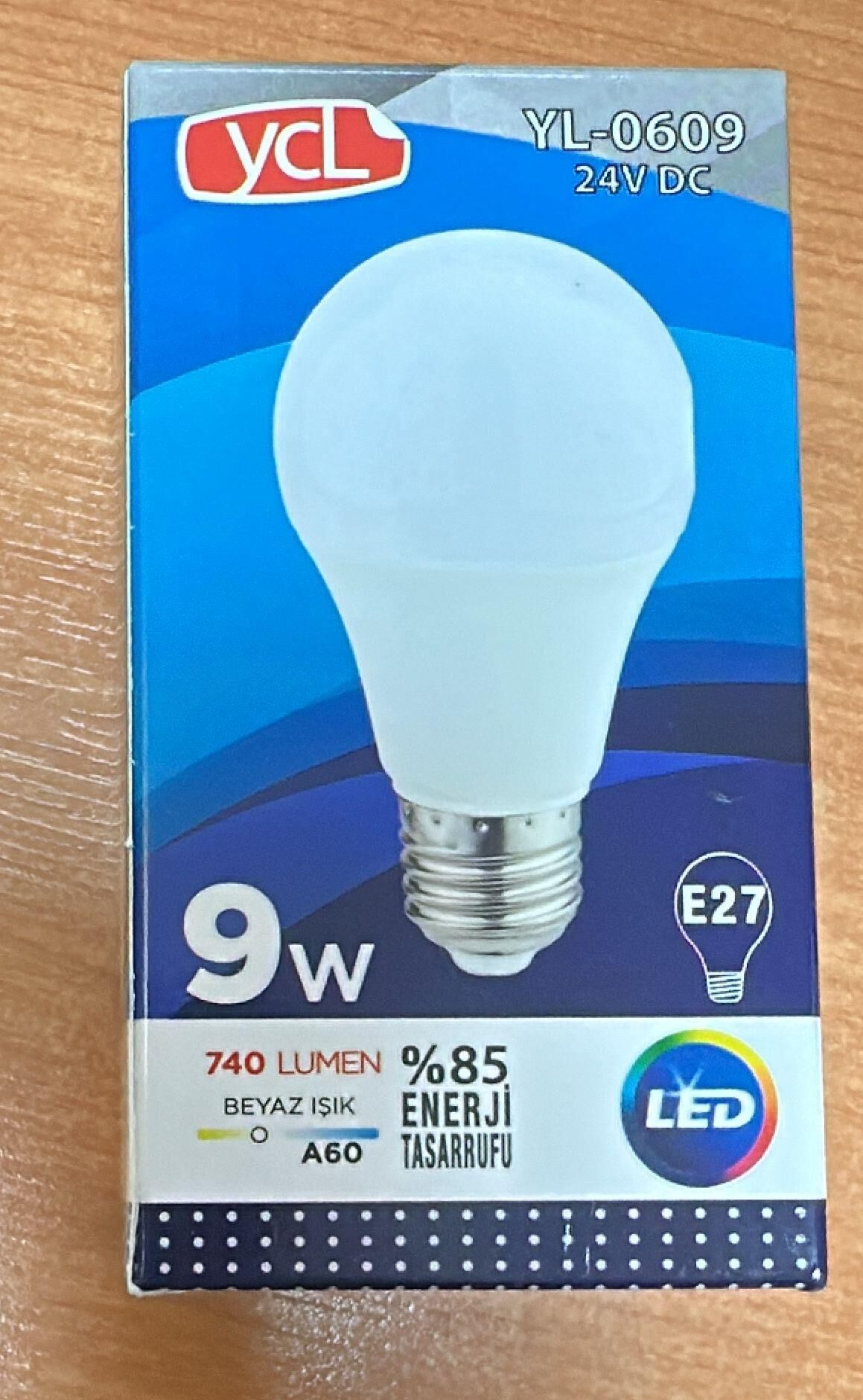 YCL YL-0609  LED AMPUL 9 WATT BEYAZ IŞIK- 24 VOLT