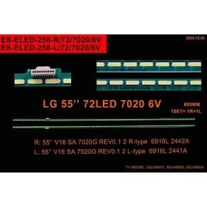 TV LED BAR -2234 2 Lİ ÇUBUK-55UH850-55UH8507-55UH8500-ELED-258-WİNKEL