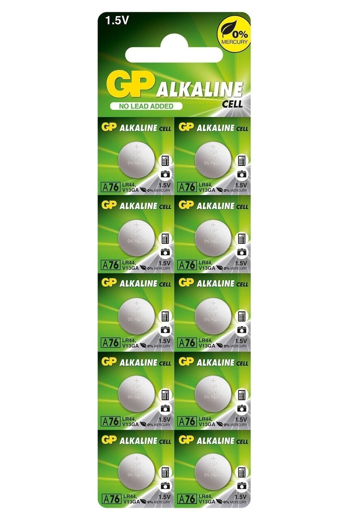 GP LR 44-A 76-AG13-DÜĞME PİL 1.5 VOLT-10 LU KART