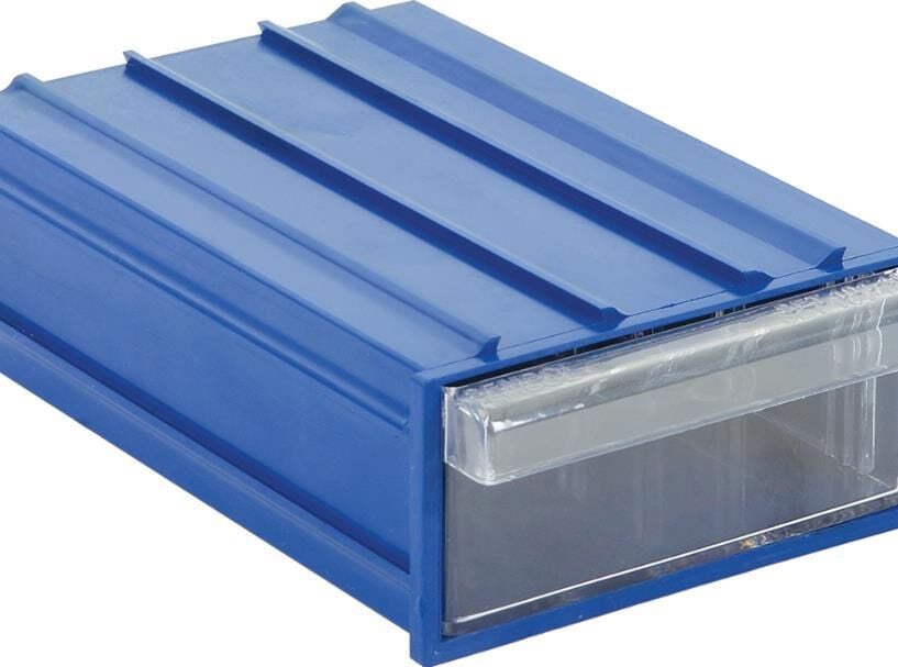 ÇEKMECE PLASTİK MAVİ ŞEFFAF NO:512-ÖLÇÜLER 260X150X340