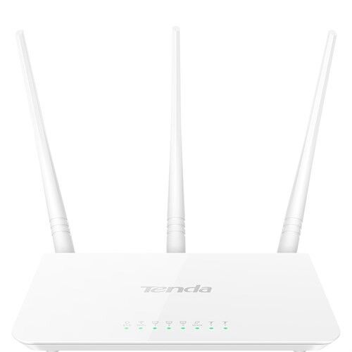 Tenda F3 300 Mbps 4 Port Router & Access Point & Range Extender 3 Anten