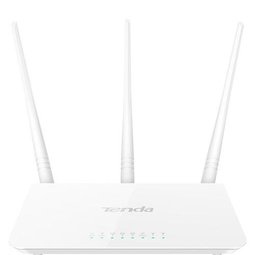 Tenda F3 300 Mbps 4 Port Router & Access Point & Range Extender 3 Anten