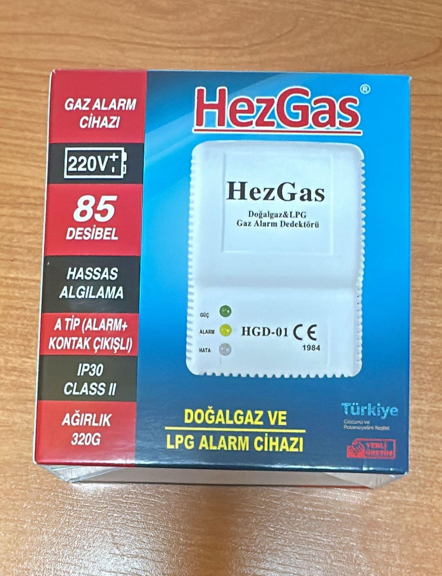 DOĞALGAZ ALARM DEDEKTÖRÜ HEZGAS HGD-01