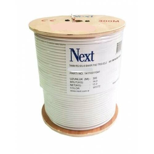 NEXT YE-6403AL RG 6U4 TV KABLOSU 64 TEL 1 MT FİYATIDIR