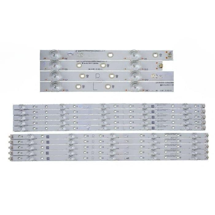 TV LED BAR 2500-2432 TAKIM 10 LU-55PUS7304-55PUS7504-55PUS6704-GM3030-GJ0D22555-WİNKEL