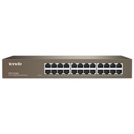 Tenda TEG1024D 24 Port 10/100/1000 Mbps Switch Çelik Kasa Rack Mount