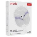 Asonic AS-A26 Beyaz 1200mAh 3000V Çıkış UV Işıklı Şarjli Katlanabilir Askılı Raket Sinek
