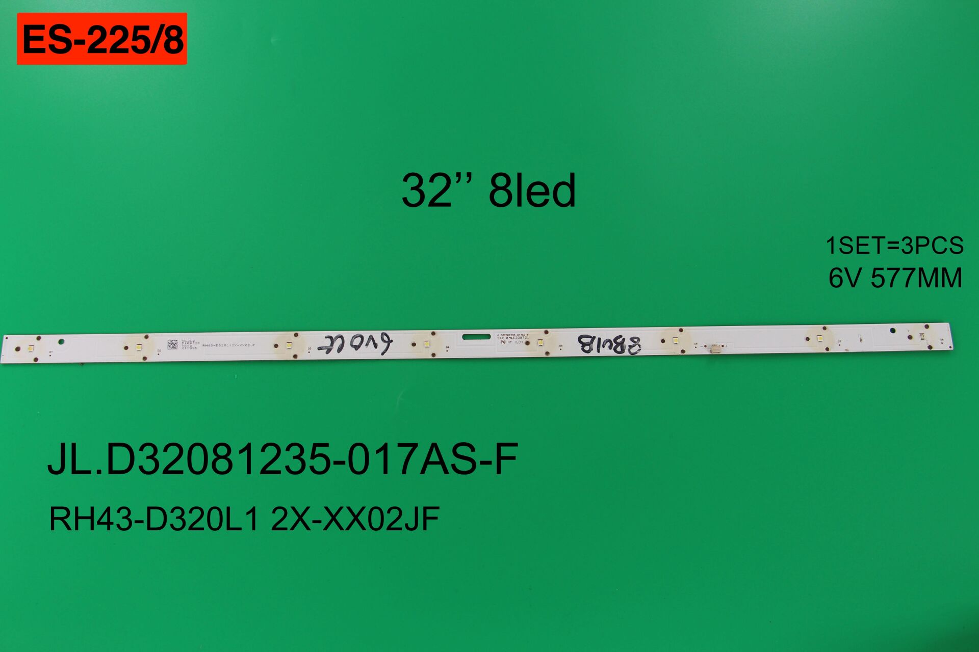 TV LED BAR 2438 TAKIM 3 LÜ-D32081235-195AS-D32081235-017AS-F,303-J01--ES225-WİNKEL