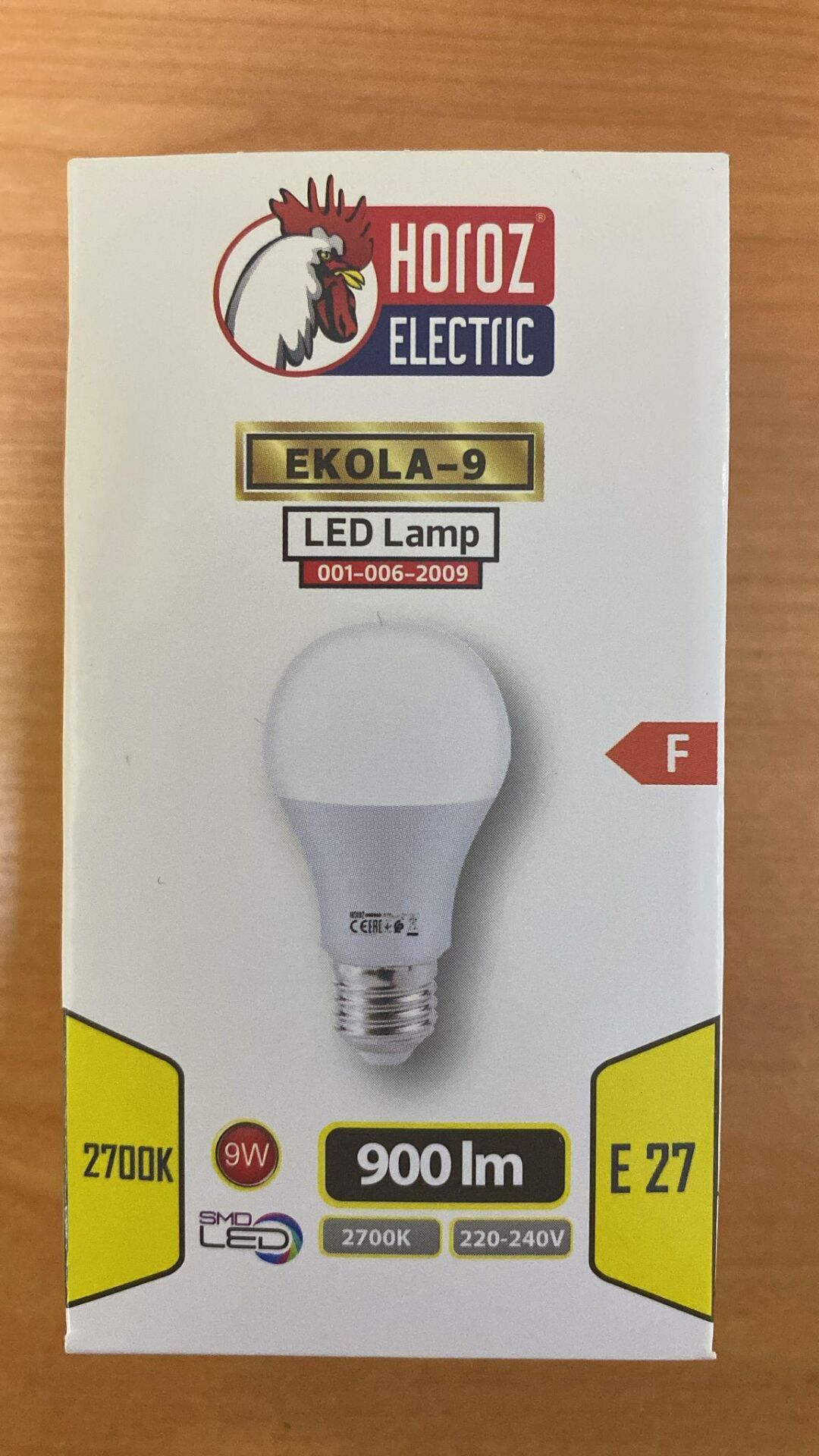 HOROZ 9 WATT LED AMPUL E27 DUY GÜNIŞIĞI-EKOLA