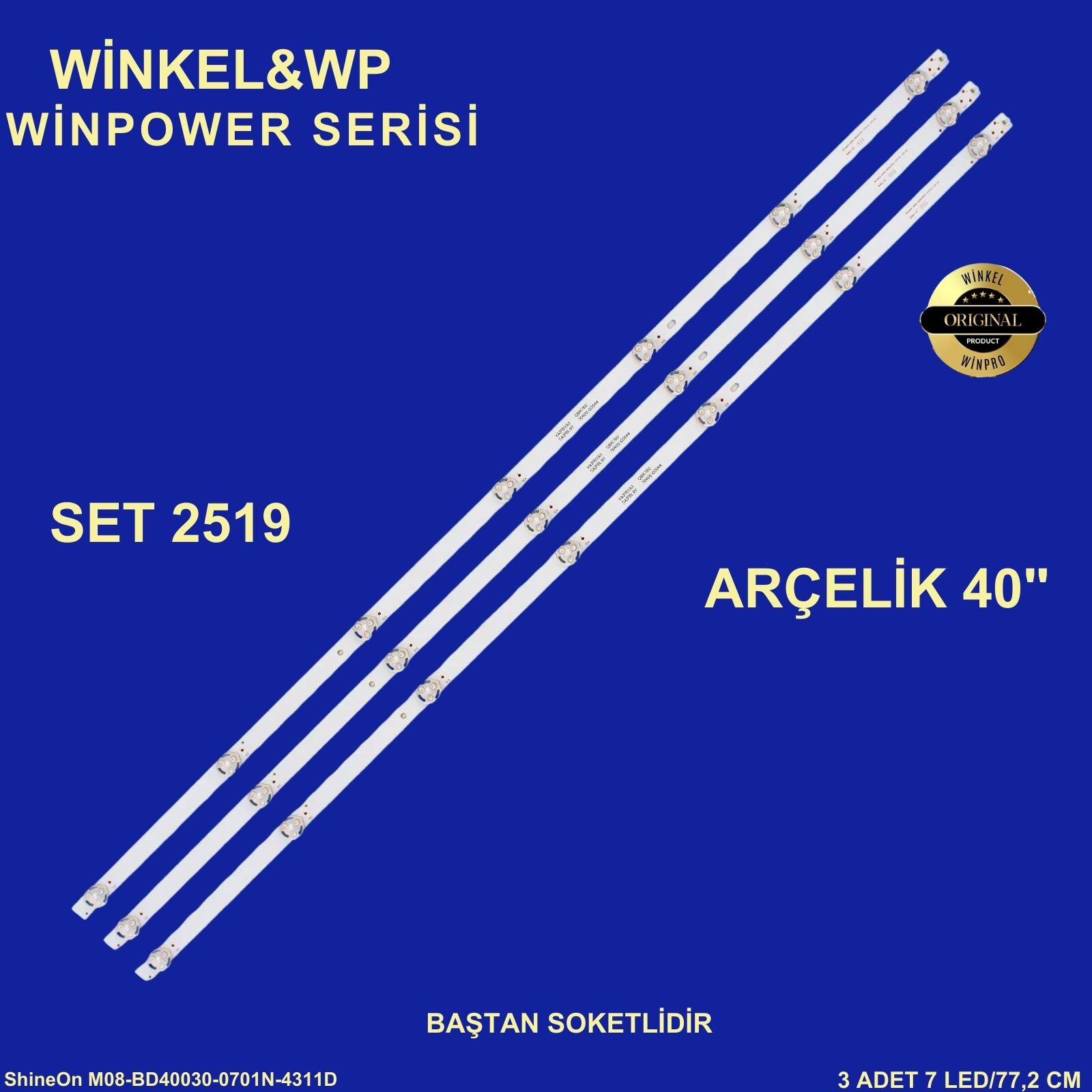 TV LED BAR 2519 TAKIM 3 LÜ-BD40030-0701N-4311D, ALTUS AL40L 6925 4B-WİNKEL