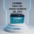 12 VOLT 14 AMPER AKÜ JEL LEXRON-ÖLÇÜLER 150*97*95 mm.3,80 KG