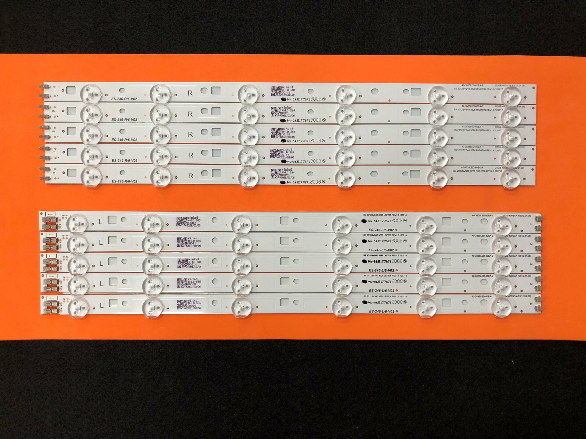 TV LED BAR 2137 TAKIM 10 LU-UE40EH6030 40-3535LED 2012SVS40 UE40eh5000 E246 WİNKEL