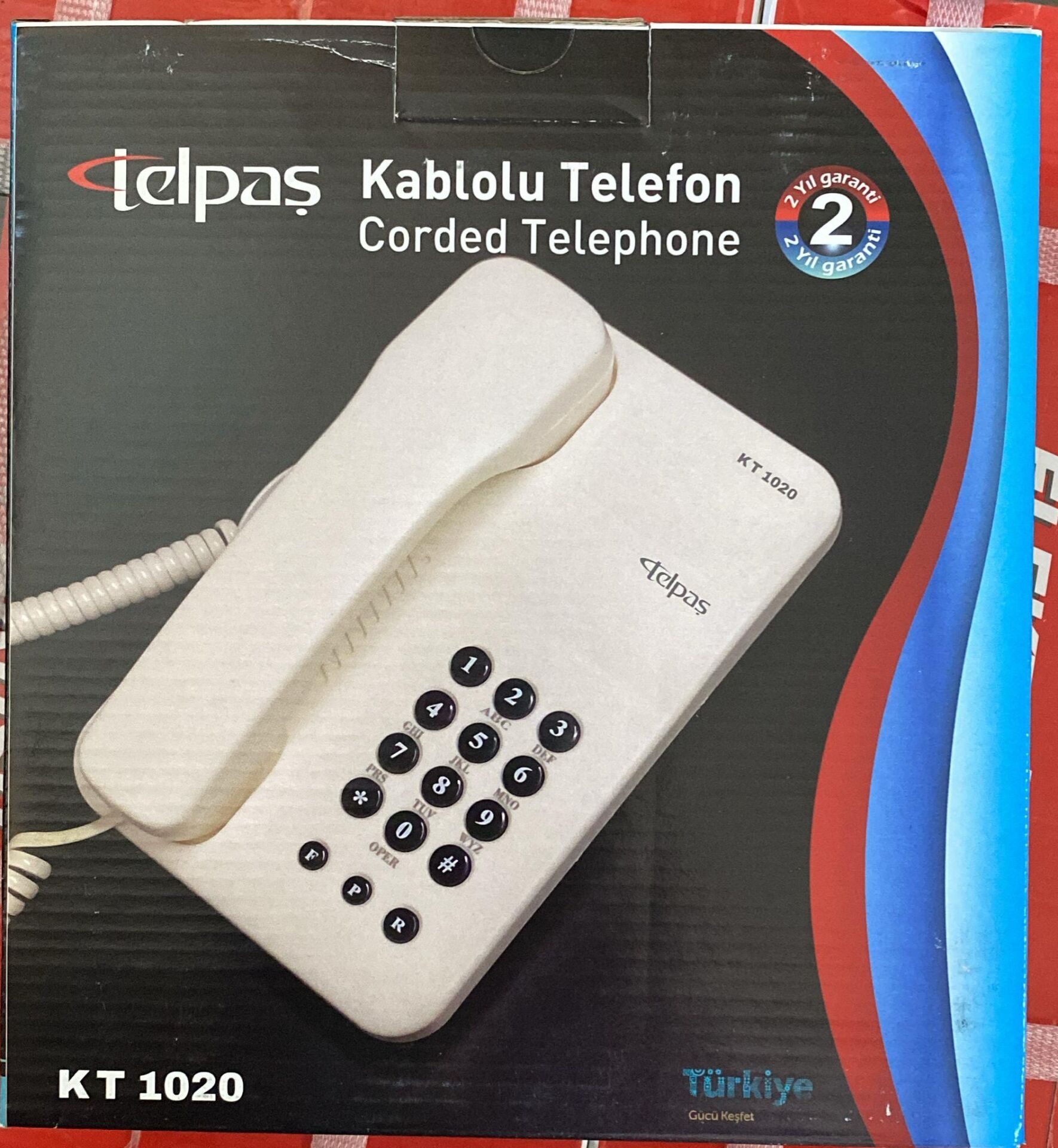 TELPAŞ KT 1020 KABLOLU MASA TELEFONU EKRANSIZ