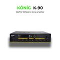KÖNİG K-90-USB+BT 2 MİKROFON+AUX GİRİŞLİ BAS TİZ 100 WATT 2 ZONLU TRAFOLU ANFİ