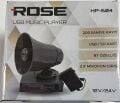 PAZARCI HOPARLÖR + ANFİ + MİKROFON SETİ KAYIT-USB-BLUETOOTH 12-24 VOLT ROSE HP-604