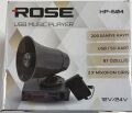 PAZARCI HOPARLÖR + ANFİ + MİKROFON SETİ KAYIT-USB-BLUETOOTH 12-24 VOLT ROSE HP-604