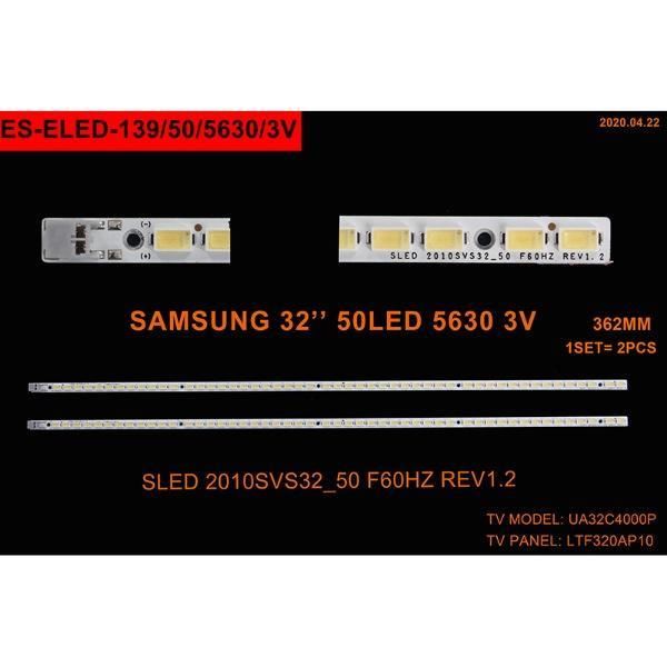 TV LED BAR -2181 2 Lİ ÇUBUK-UA32C4000P SN032LD6M-C-580-ELED139-WİNKEL