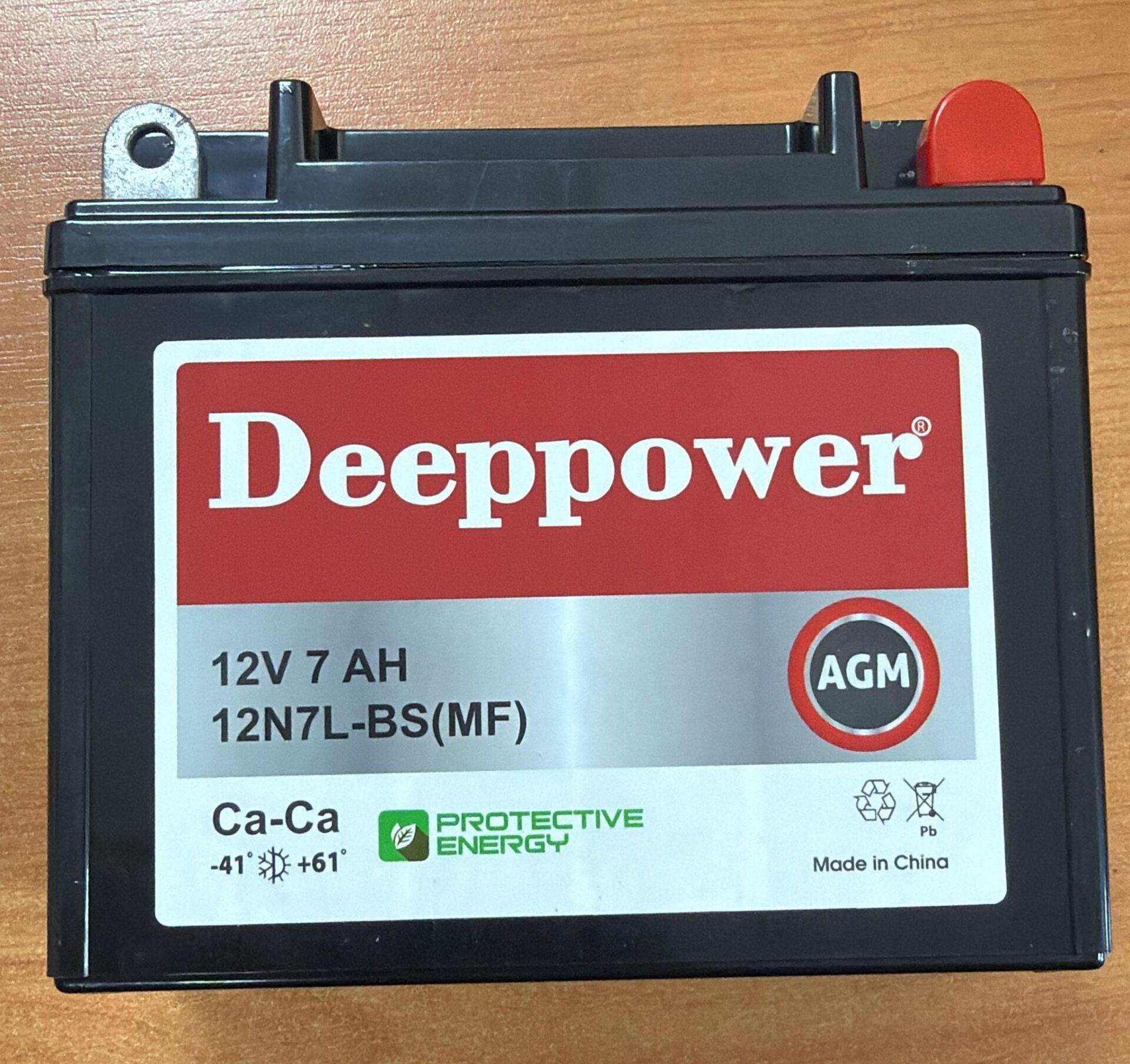 12 VOLT 7 AMPER DEEPPOWER MOTOSİKLET AKÜSÜ-ÖLÇÜLER 114*71*131 mm. - 2,3 kg 12N7L-BS DİKEY