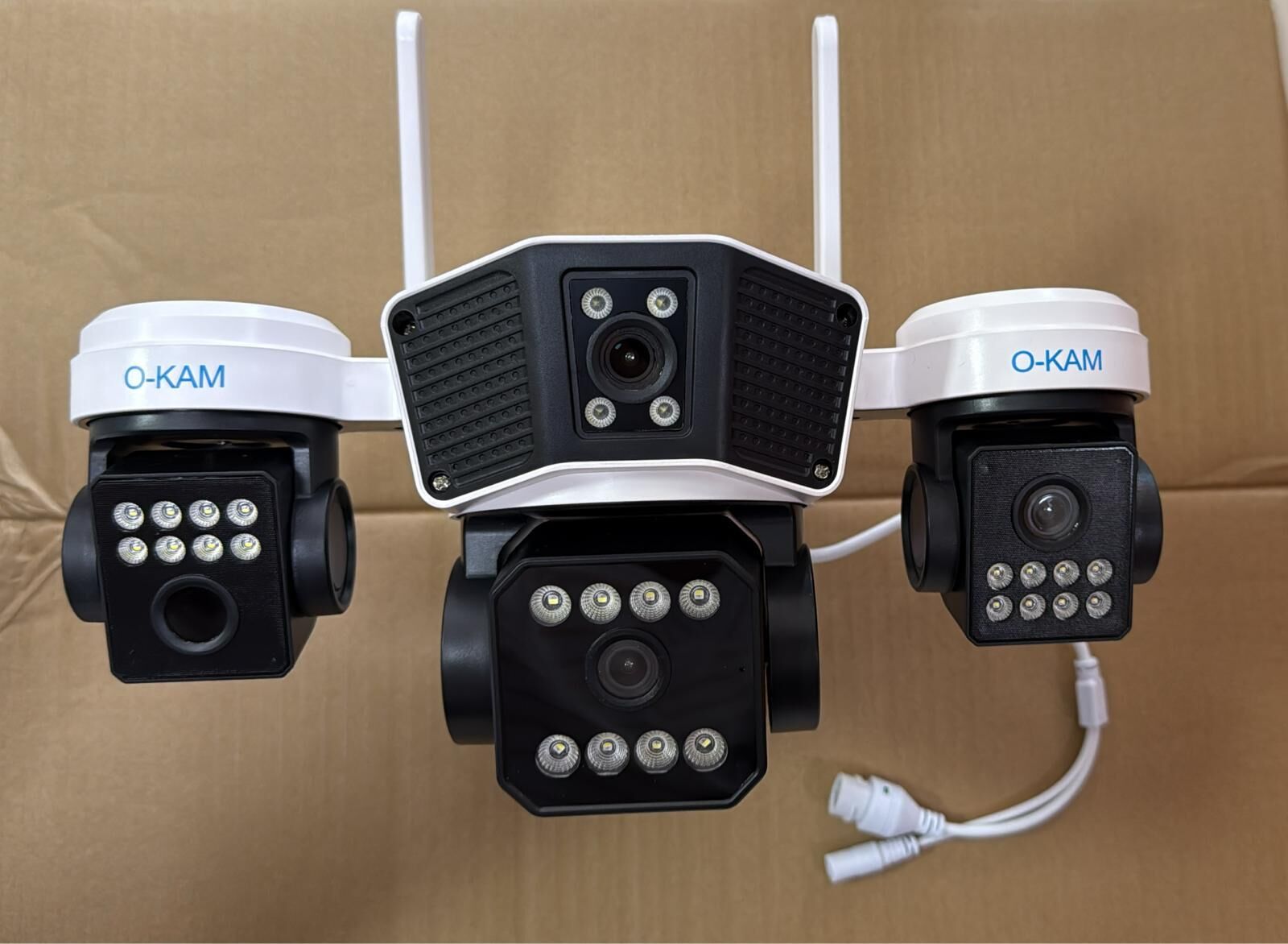 O-KAM 3037 Wifi 2Lens 3Görüntü Mikrofon+Hoparlör+ Işık 6Mp Kamera