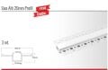 ALÇIPAN SIVA ALTI ALİMİNYUM LED PROFİLİ KAPAK DAHİL 22*13*60-1 BOY 3 mt FİYATIDIR