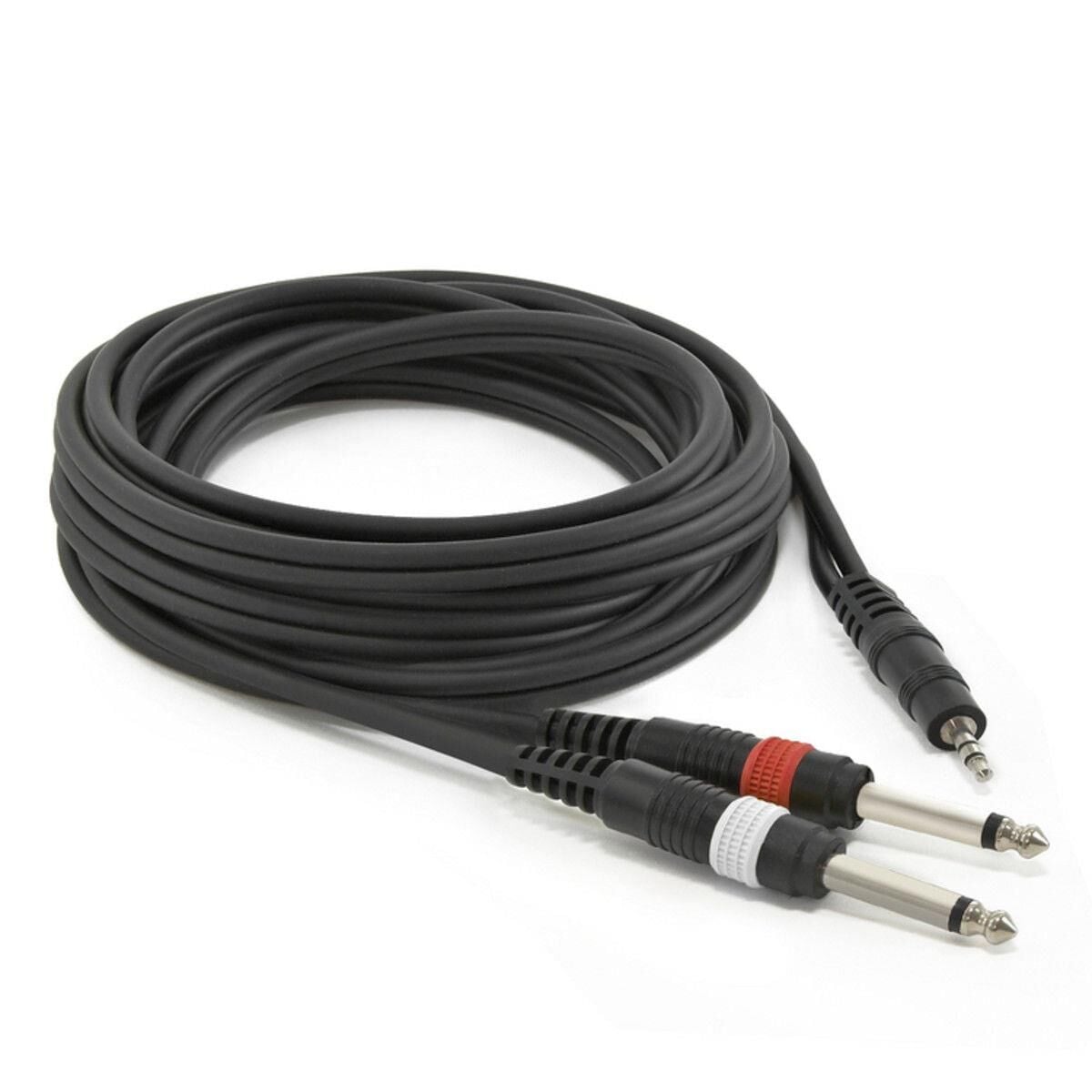SES KABLOSU 3.5 MM ERKEK+2X 6,3 MM GİTAR 5 METRE