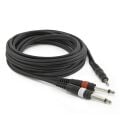 SES KABLOSU 3.5 MM ERKEK+2X 6,3 MM GİTAR 5 METRE