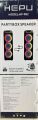 HEPU HP-982 3X8'' KABLOSUZ 1 EL MİKROFON BLUETOOTH USB ŞARJLI RGB IŞIKLI MÜZİK KUTUSU