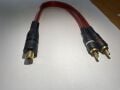 Y KABLO 2 RCA ERKEK+1 RCA DİŞİ 30 CM KIRMIZI