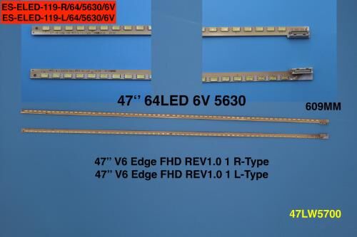 TV LED BAR 2188 2 Lİ ÇUBUK-47LW4500 47LW5500 47LV3550 47LW570S 47PF8221-ELED119-WİNKEL