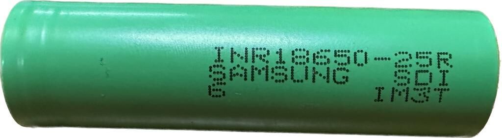 18650 SAMSUNG 3.7 V 2500 MAH - 25R PUNTALI ŞARJLI PİL