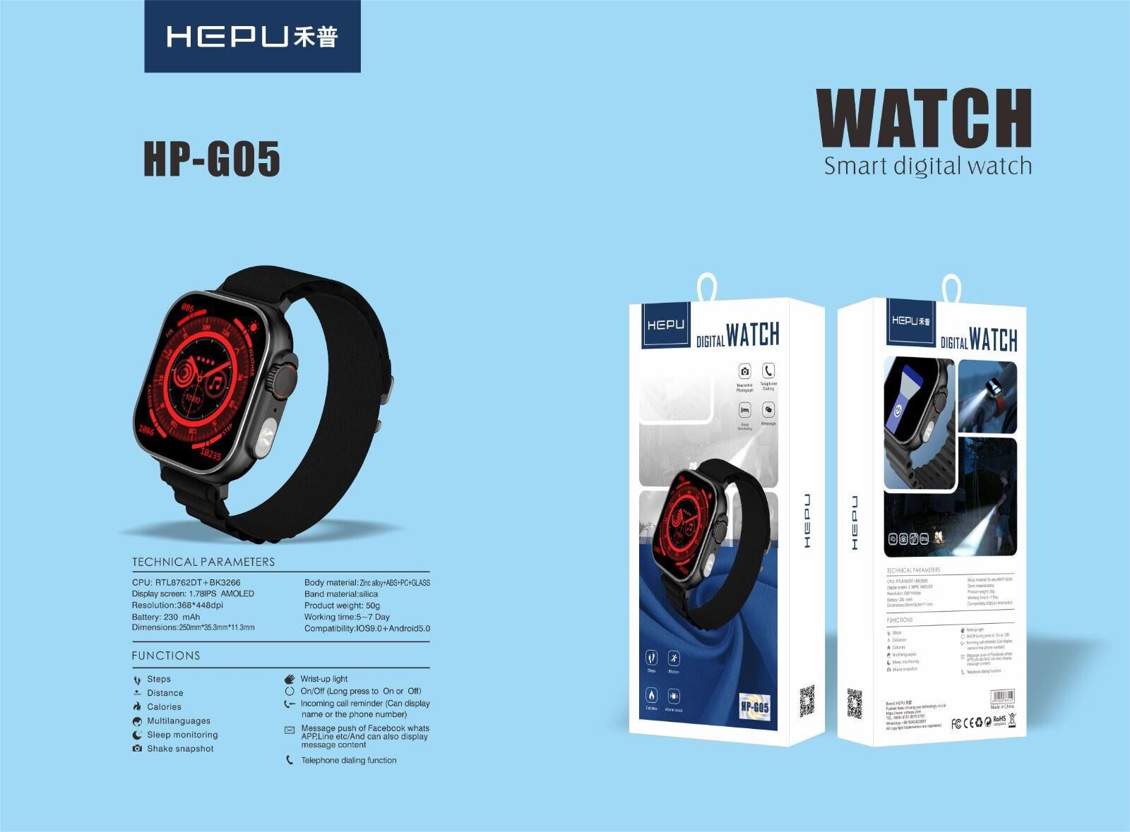 HEPU HP-G05 AKILLI KOL SAATİ