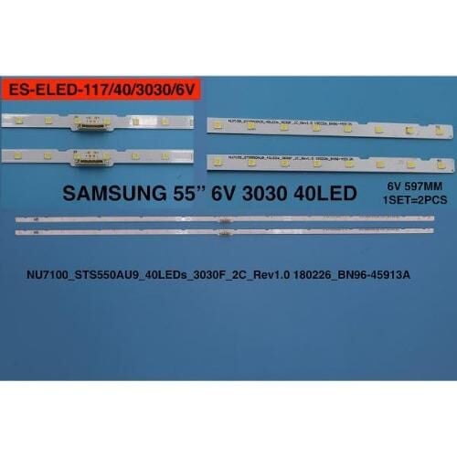 TV LED BAR 2240 2 Lİ ÇUBUK-UE55NU7100U,UE55RU7100-55RU7100- UE55NU7500U-ES117-WİNKEL