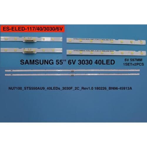 TV LED BAR 2240 2 Lİ ÇUBUK-UE55NU7100U,UE55RU7100-55RU7100- UE55NU7500U-ES117-WİNKEL