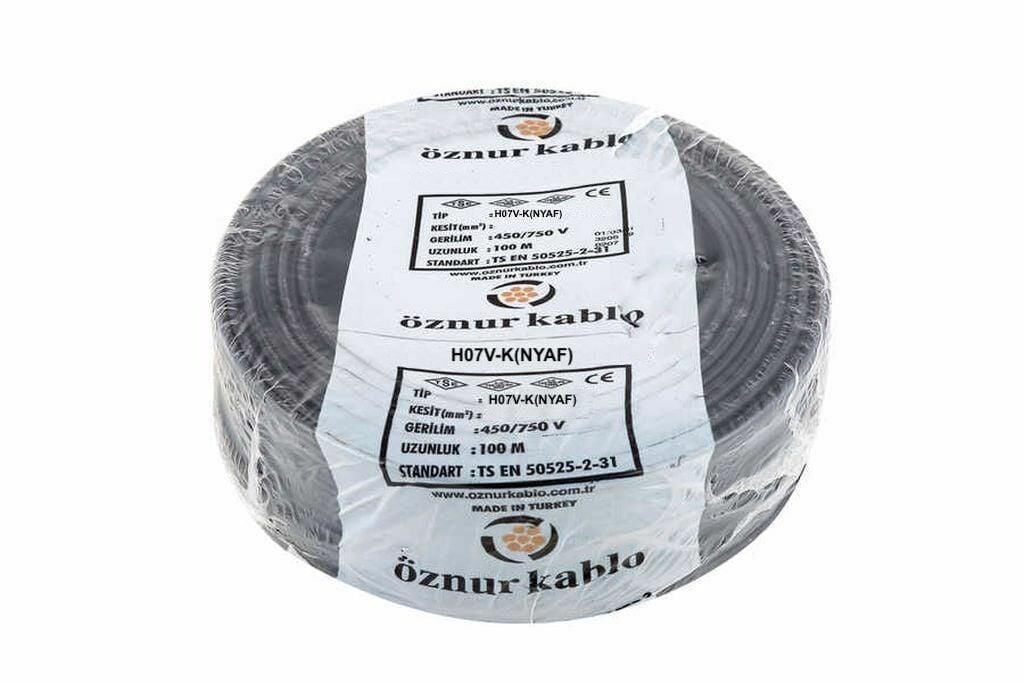 NYAF KABLO 1X50 LİK SİYAH ÖZNUR 1 MT FİYATIDIR