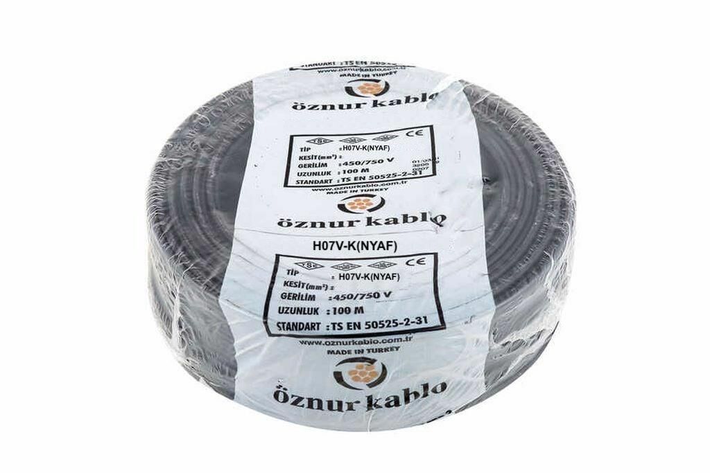 NYAF KABLO 1X50 LİK SİYAH ÖZNUR 1 MT FİYATIDIR