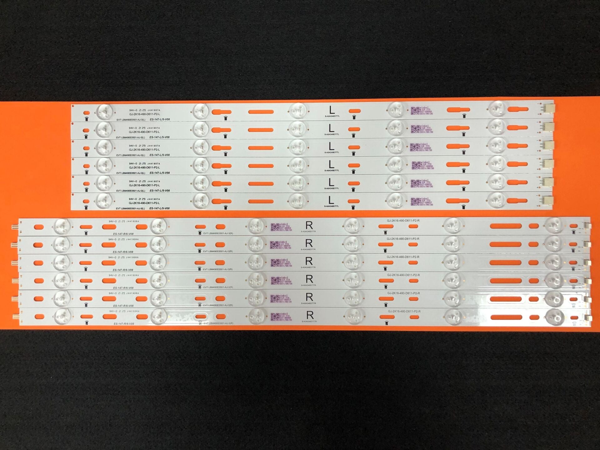 TV LED BAR 2063 TAKIM 12 Lİ-49PUK4900/12,49PUF6701/T3,49PUK4900,49PFS5301-ES-147-WİNKEL