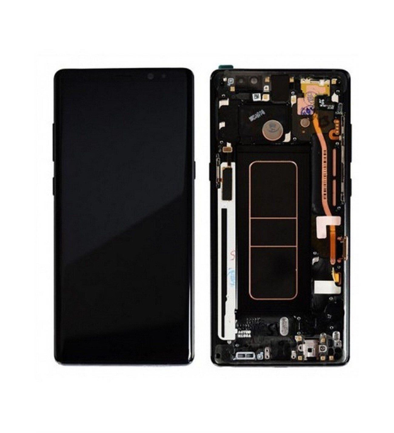 TELEFON EKRANI SAMSUNG NOTE 8 KVK SERVİS ORJİNALİ SİYAH