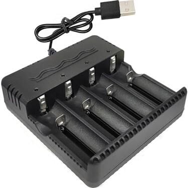 18650 PİL ŞARJ ALETİ 4'LÜ USB GİRİŞ 3000 MAH HD-8992C