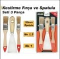 BOYA FIRÇASI 1 NO-1,5 NO VE 50 MM SPATULA SETİ 3LÜ-ÖZŞ-8148