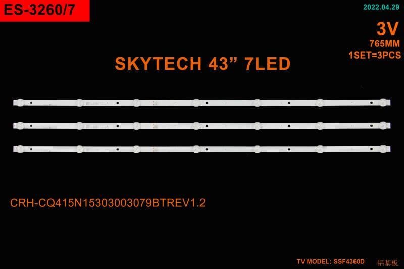 TV LED BAR 2403 TAKIM 3 LÜ-SST-4360, DJT42 LED BAR, KJ415D07-ZC62AG-02, 303KJ41503-WİNKEL