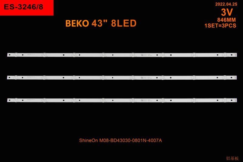 TV LED BAR 2410 TAKIM 3 LÜ-43GDF6800B,A43L5845,B43L5845,43GCH5900B,A43K580-WİNKEL