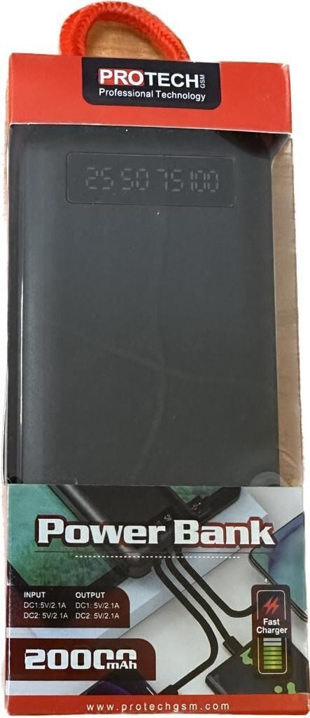 PROTECH B-05 20.000MAH 4 KABLOLU EL FENERLİ POWERBANK