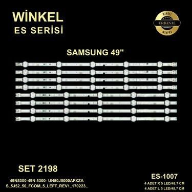 TV LED BAR 2198 TAKIM 8 Lİ-49N5300-49N 5300,UN50J5000AFXZA,UE49J5200-ES-1007-WİNKEL