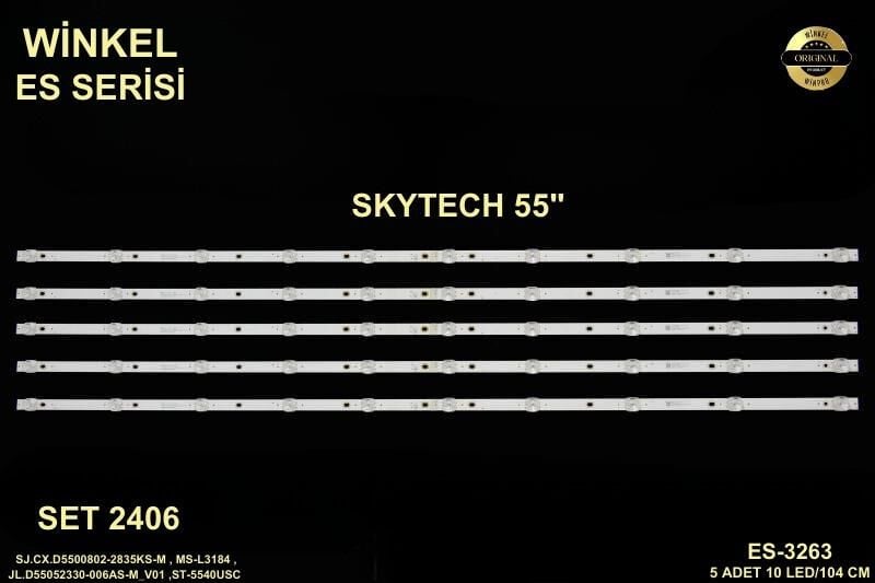 TV LED BAR 2406 TAKIM 5 Lİ-ST-5090,D5500802 2835KS-M,MS-L3184,D55052330-006AS-WİNKEL