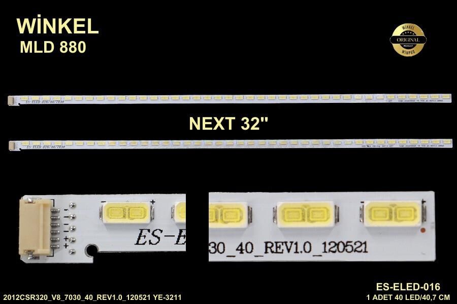 TV LED BAR 880 1Lİ ÇUBUK-2012CSR320_V8_7030_40,GT-5300-AZ320V802,2012CSR320 -ES016-WİNKEL