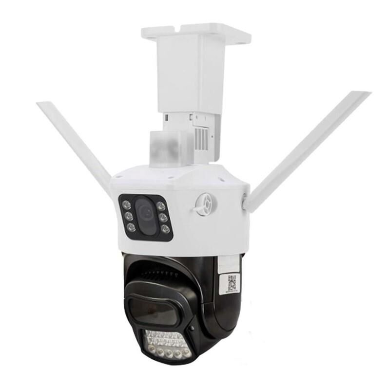 O-KAM 6015 Wifi 2 Lens 3 Görüntü 6Mp Kafa Oynar Mikrofon + Hoparlör + Işık + Onvif Kamera