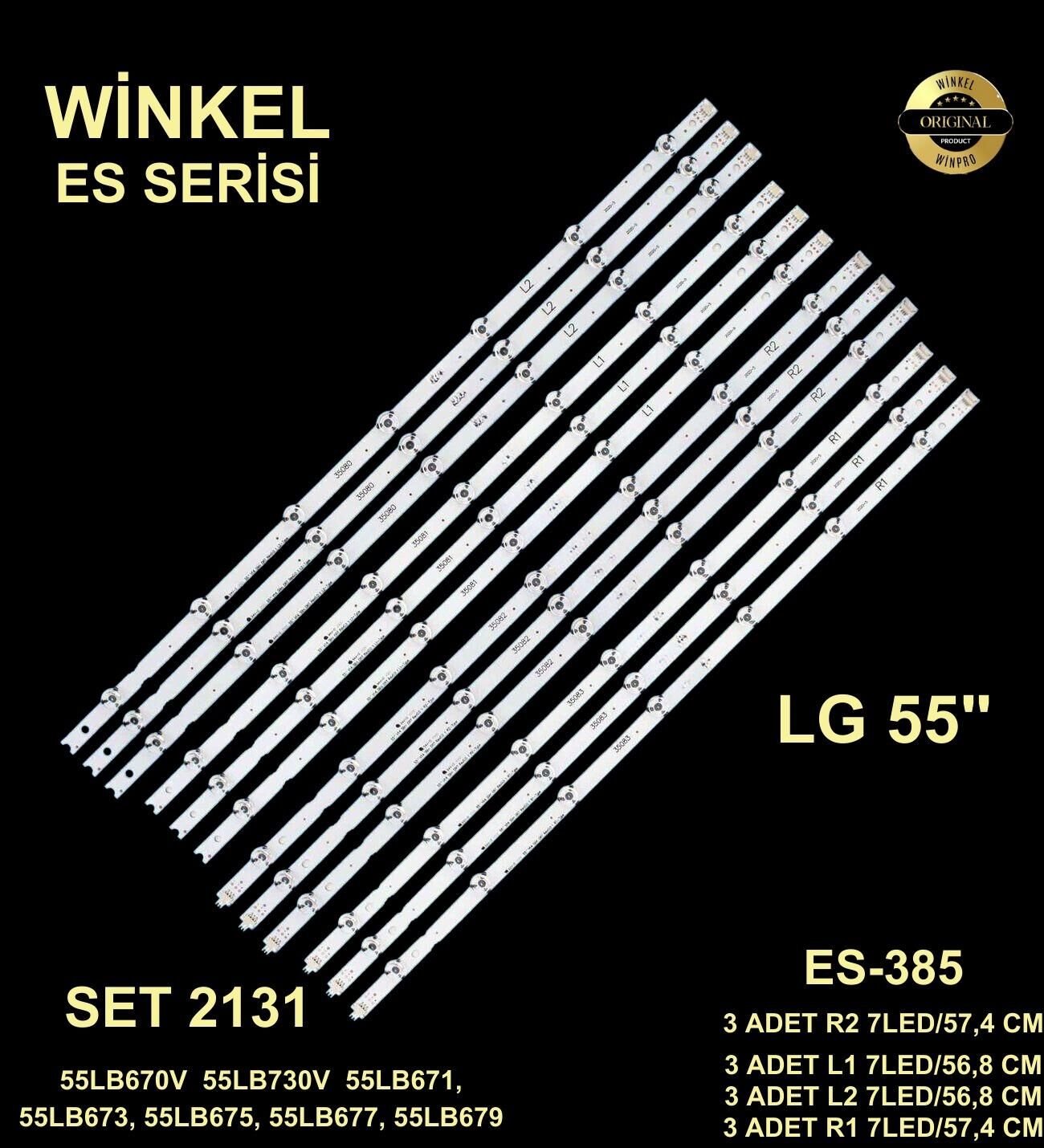 TV LED BAR 2131 TAKIM 12 Lİ-55LB730V-55LB671-GEN385-WİNKEL