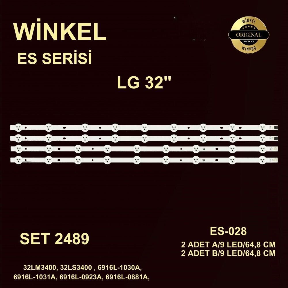 TV LED BAR 2489 TAKIM 4 LÜ-32ROWLG 32LM3400,6916L-1030A,LC320DXN-SER1-WİNKEL